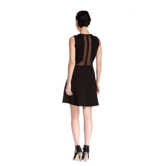 French Connection Dresses & Skirts - [French Connection] Viven Mesh Panel Jersey Dress